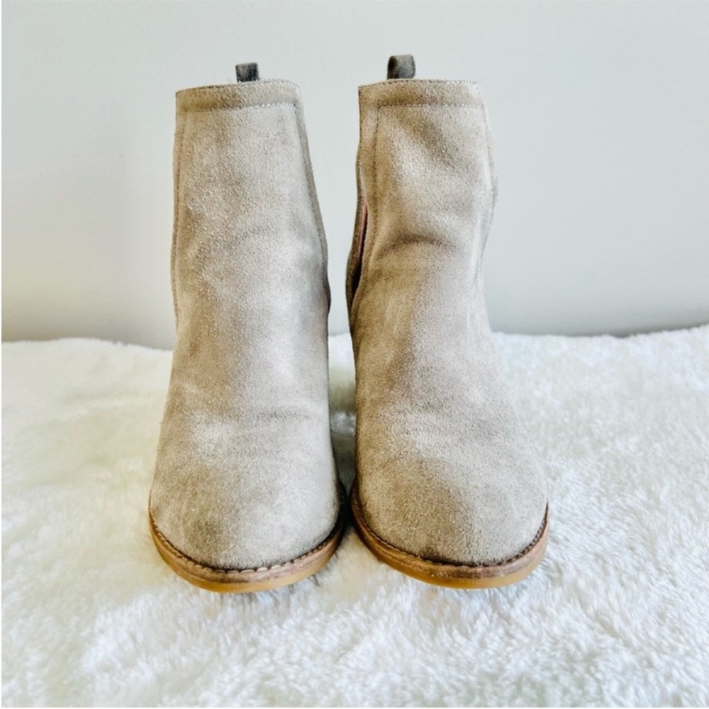 Jeffrey Campbell Gray Suede Leather Ankle Boots